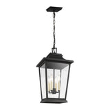 Warren Hanging Lantern LIGHTING - outdoor fixture Visual Comfort Textured Black