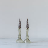 Tree Shaped Taper Candles - Pewter CHRISTMAS 2024 Creative Co-op (DYA)