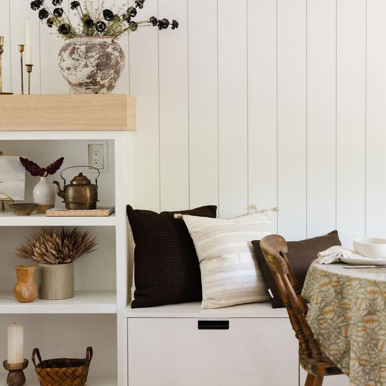 Cream Tussar Fringe Pillow Cover 1 - PILLOWS - Tussar - neutral Rug & Weave Pillows