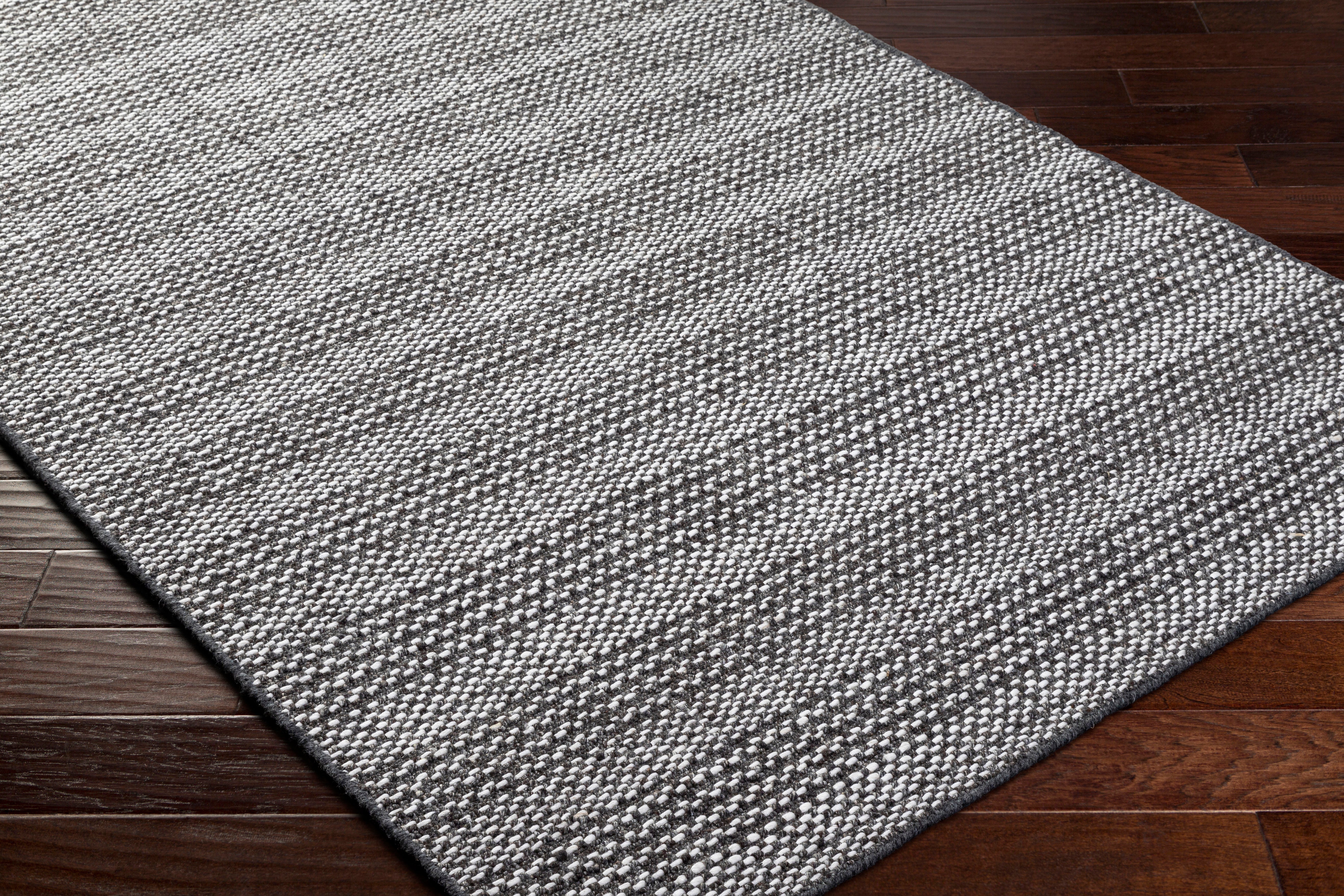 Rivaro Charcoal Hand Loomed Rug RUGS - wool Surya