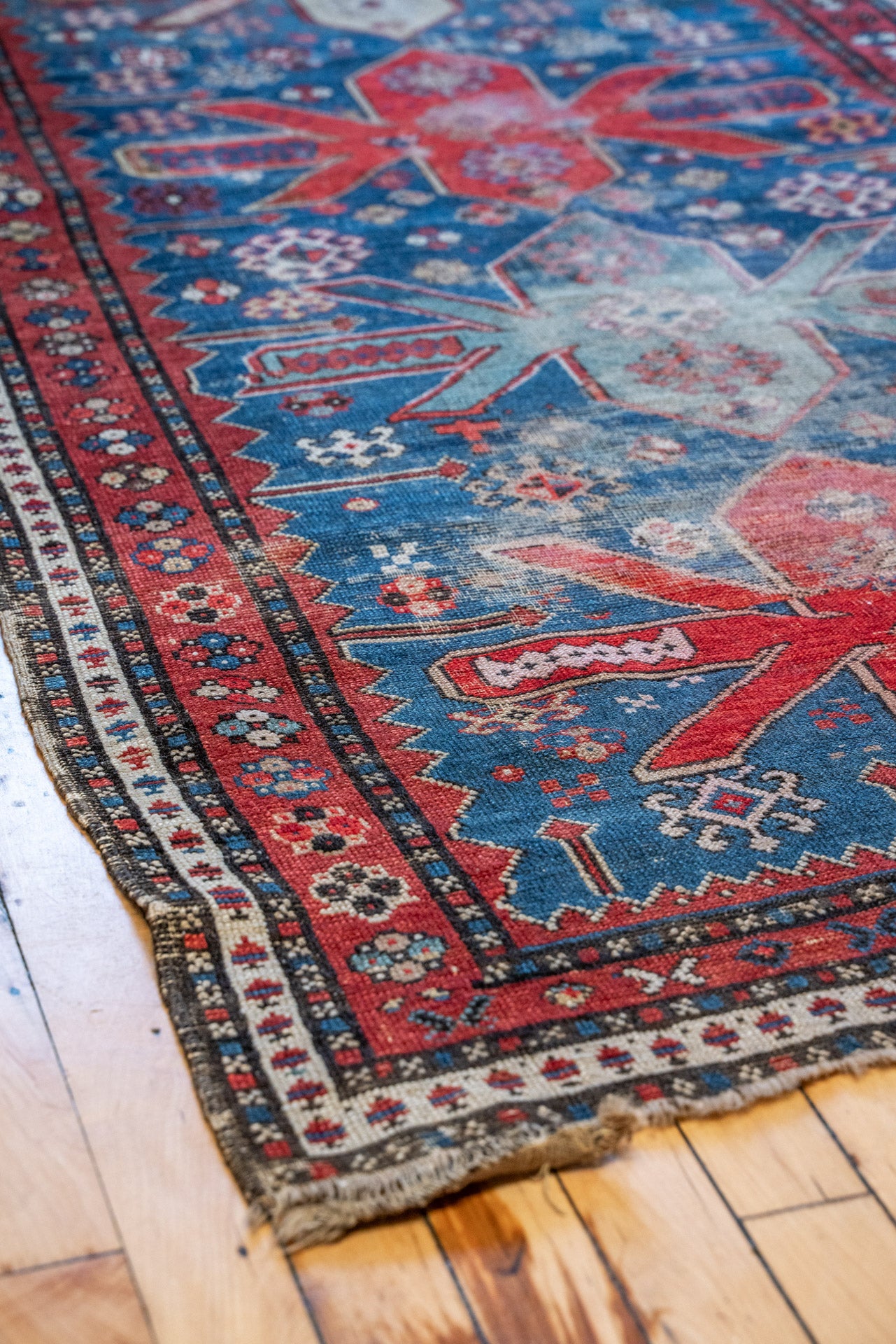 3'3 x 7'3 Antique Shirvan Kuba Rug RUGS - vintage Rug & Weave Rugs