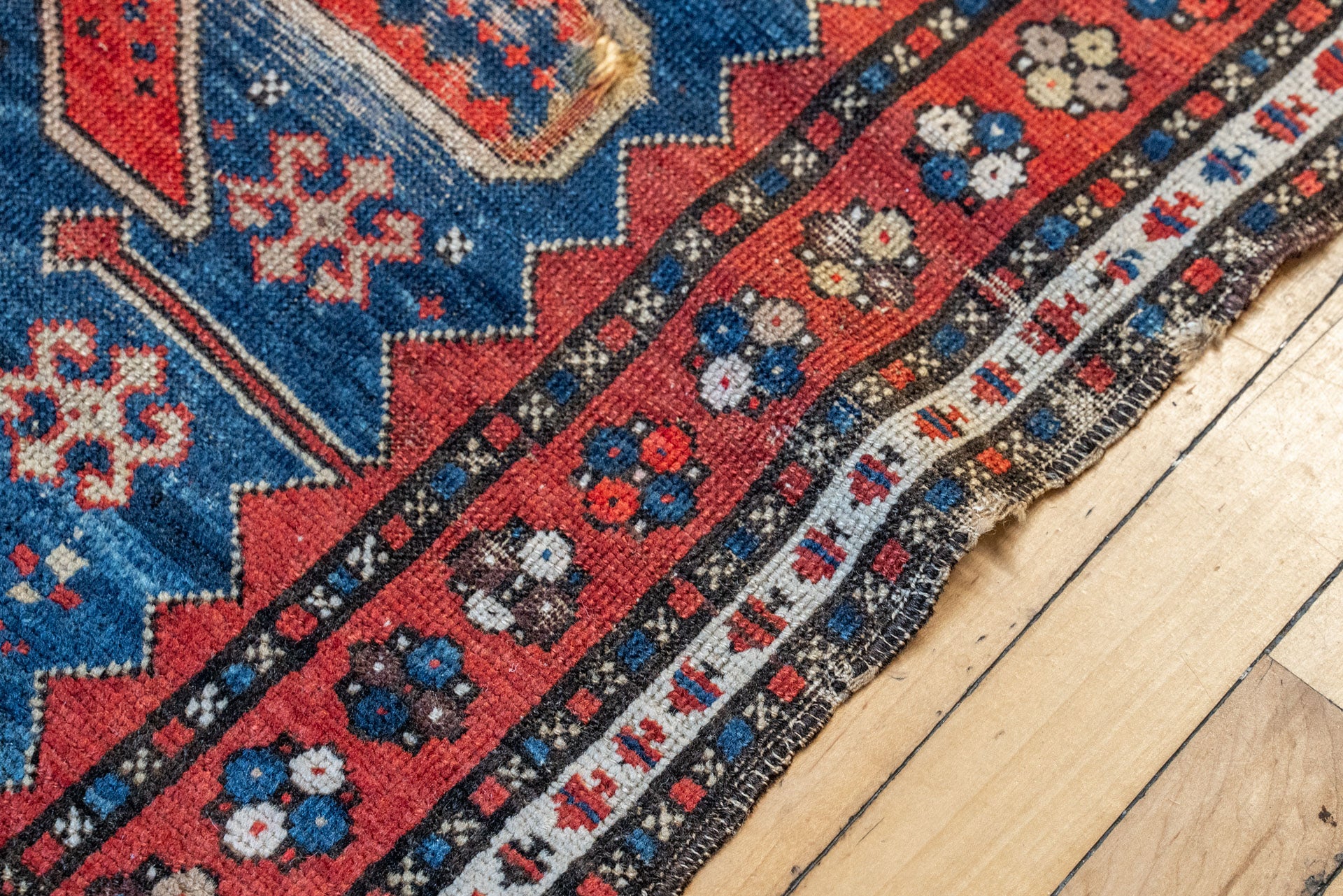 3'3 x 7'3 Antique Shirvan Kuba Rug RUGS - vintage Rug & Weave Rugs