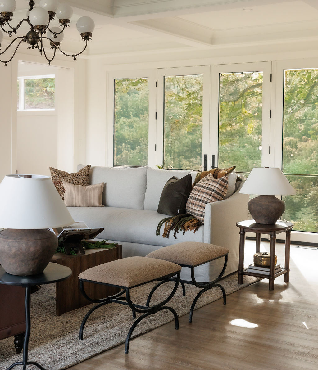 Hesperia Small Bench 6 - FURNITURE - ottoman Uttermost