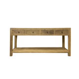 Sutton Reclaimed Console Table 21 - FURNITURE - console table Hauer Market 4 drawer