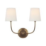 Vendome Double Sconce LIGHTING - sconce Visual Comfort Hand-Rubbed Antique Brass