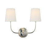 Vendome Double Sconce LIGHTING - sconce Visual Comfort Polished Nickel