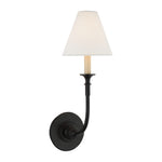Piaf Single Sconce LIGHTING - sconce Visual Comfort Aged Iron