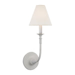 Piaf Single Sconce LIGHTING - sconce Visual Comfort Plaster White
