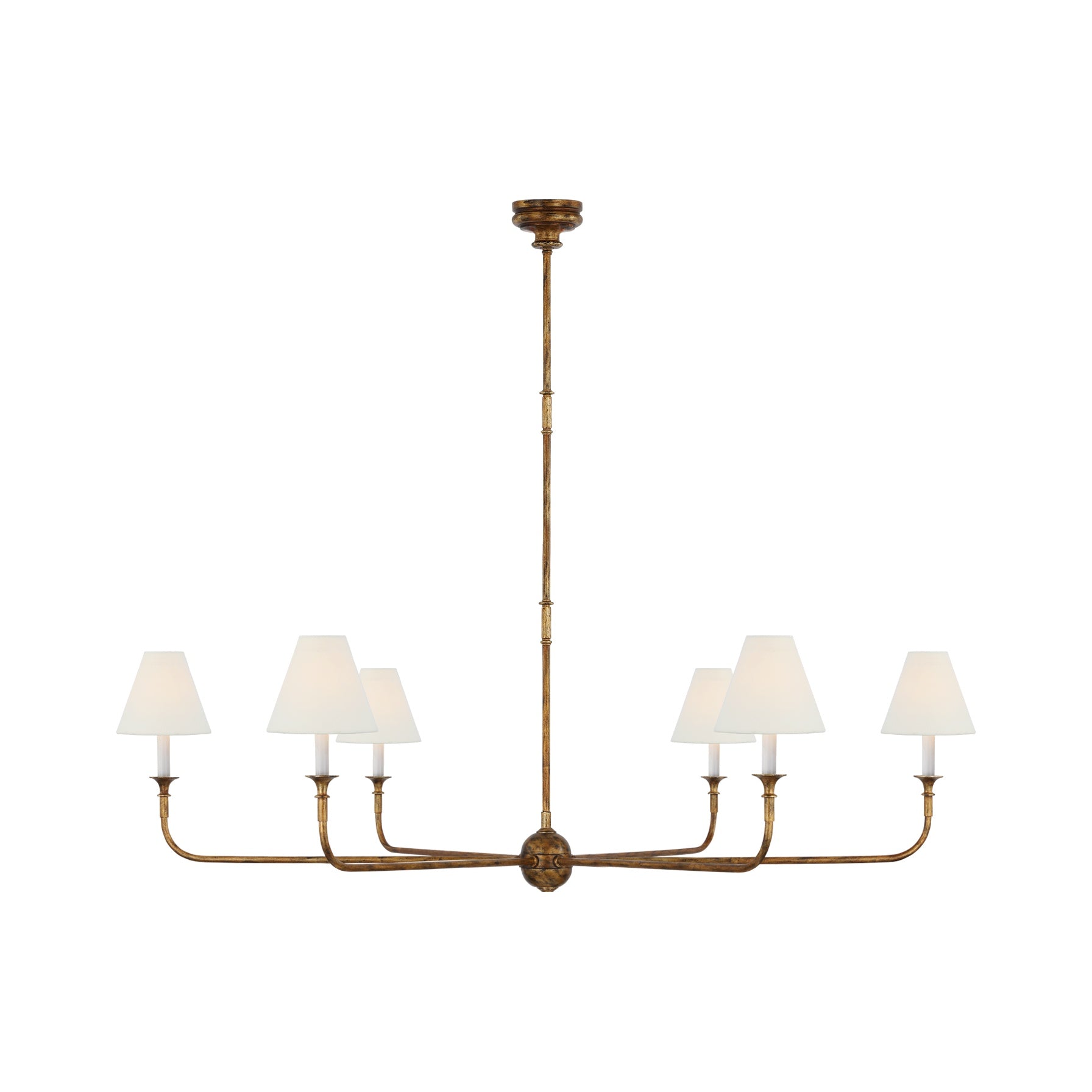 Piaf Grande Chandelier LIGHTING - chandelier Visual Comfort Antique Gild