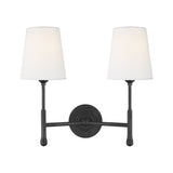 Capri Double Sconce LIGHTING - sconce Visual Comfort Aged Iron