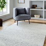 Andy Denim Gridwork Rug RUGS - wool Surya
