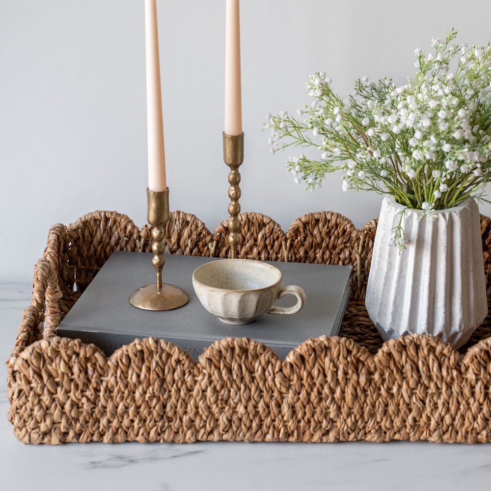 Scalloped Bankuan Trays tray Creative Co-op (DYA)