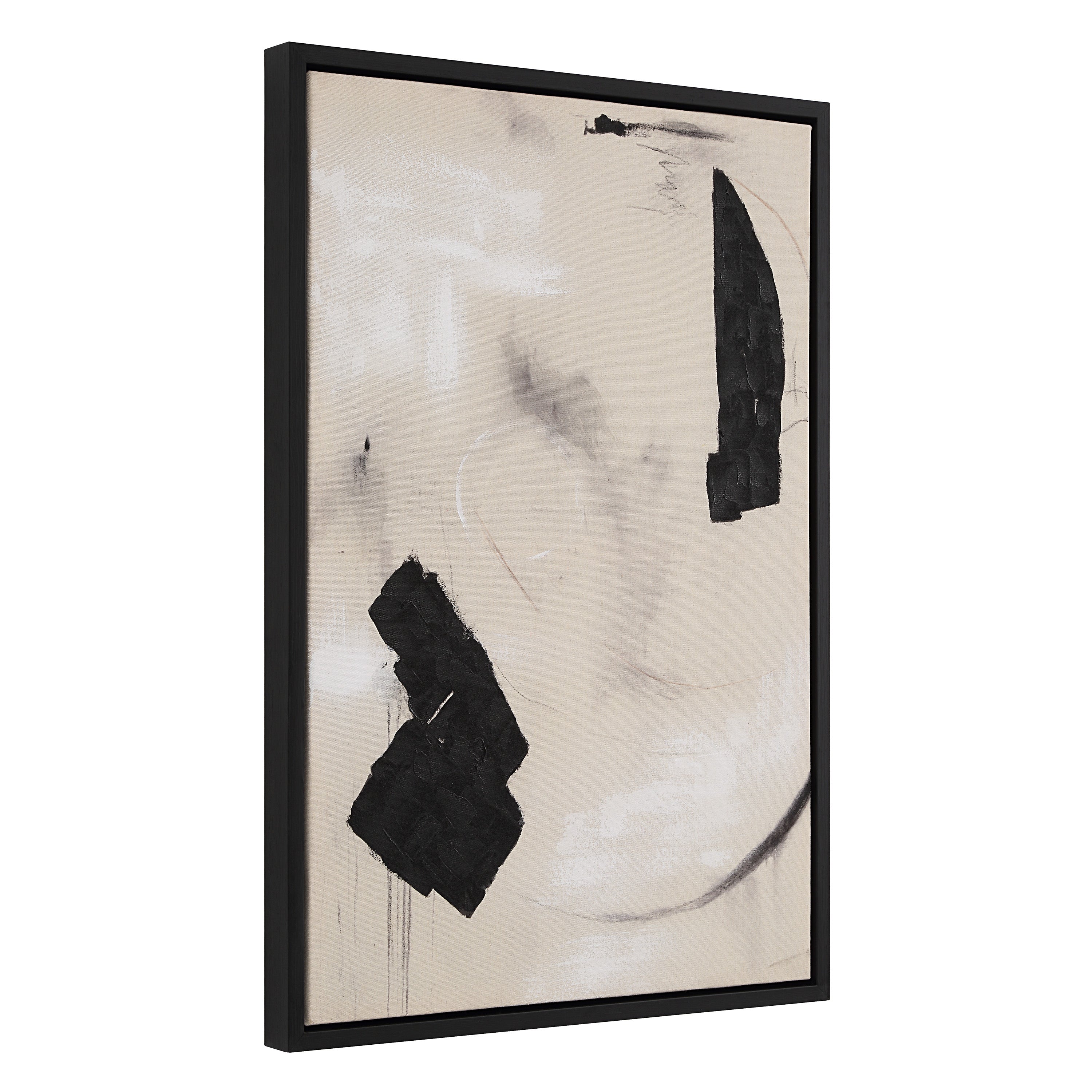 "Ecru & Ink" Framed Canvas Set ARTWORK - framed art Renwil
