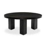 Medina Round Coffee Table - Black 4 - a - FURNITURE - coffee table Four Hands