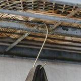 Handmade Brass J Hook wall hook Fog Linen Work
