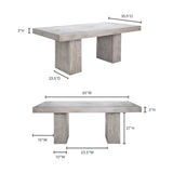 Aurelius Outdoor Dining Table - Grey 20 - FURNITURE - outdoor Moe's Furniture