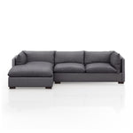 Walden 2 Piece Sectional - Charcoal 2 - FURNITURE - sectional Four Hands Left 112"