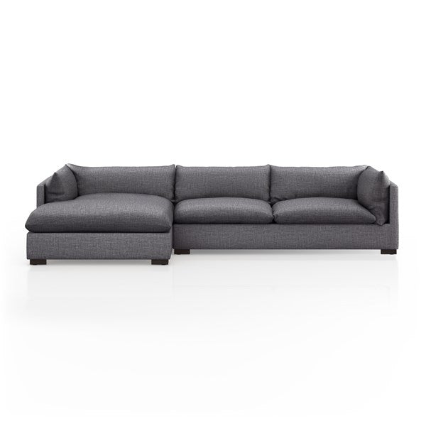 Walden 2 Piece Sectional - Charcoal 2 - FURNITURE - sectional Four Hands Left 131"
