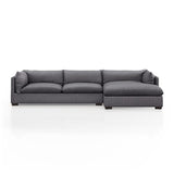 Walden 2 Piece Sectional - Charcoal 2 - FURNITURE - sectional Four Hands Right 131"