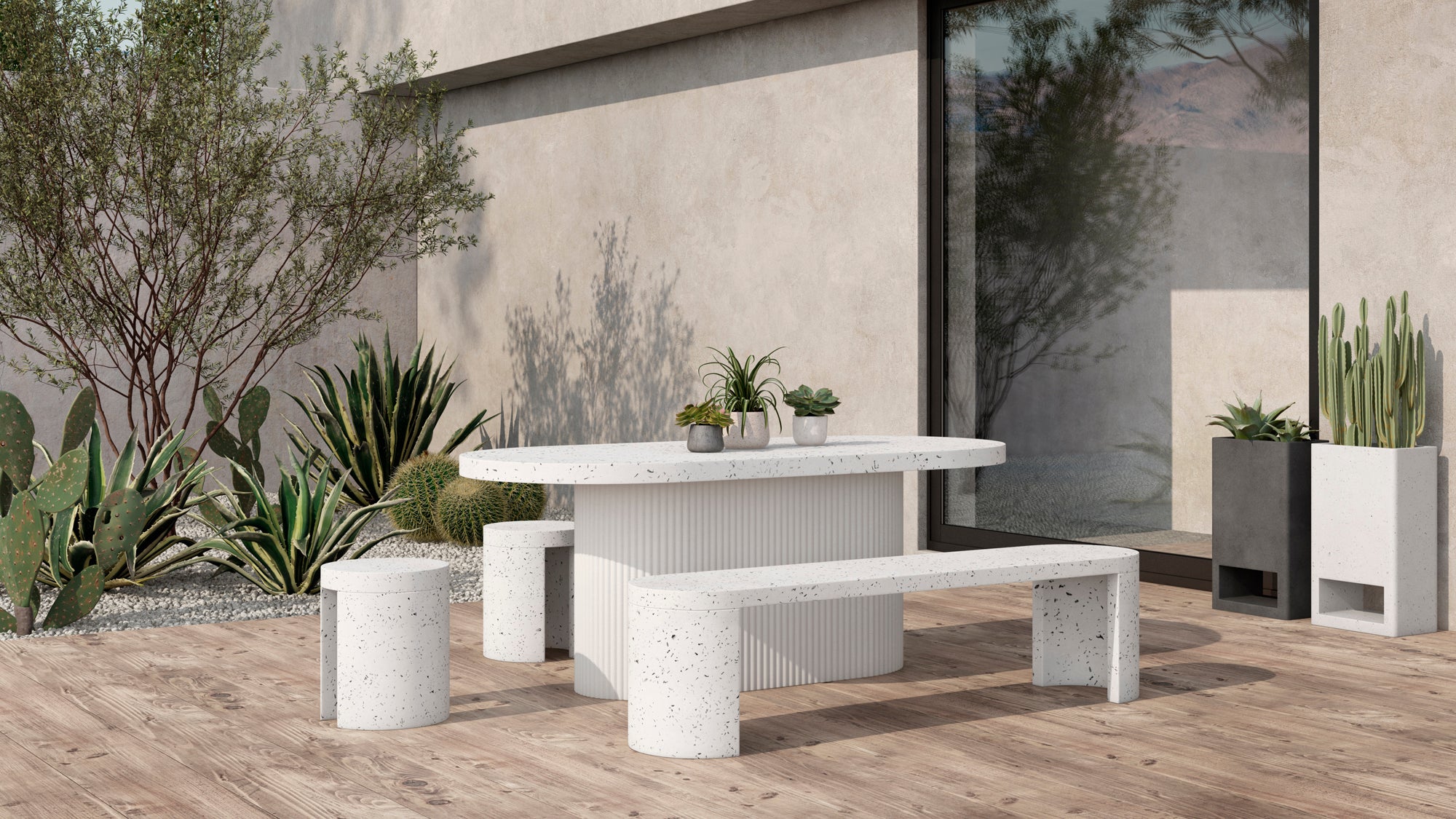 Lyon Outdoor Bench 20 - FURNITURE - outdoor Moe's Furniture