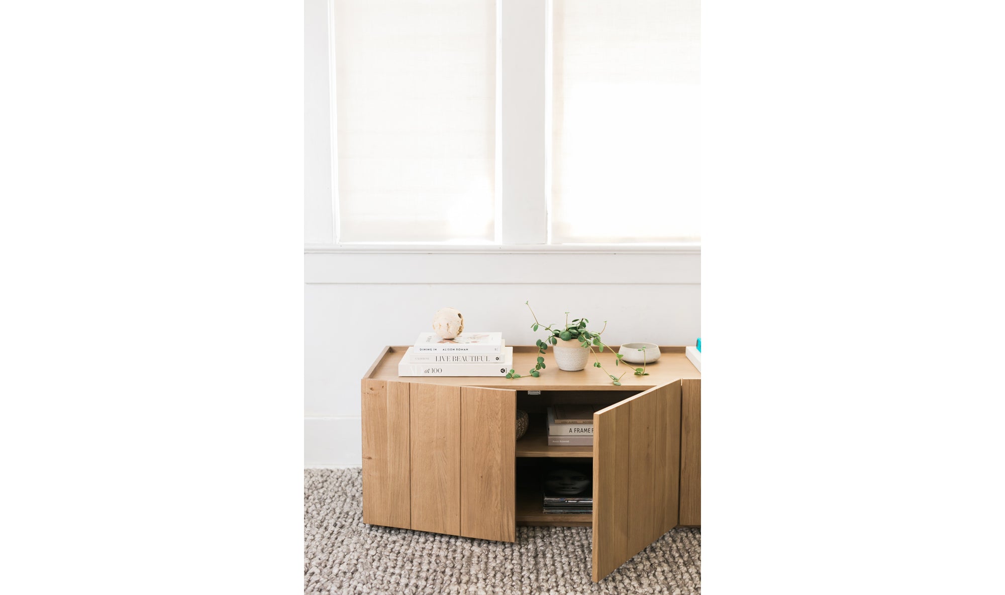 Lath Media Cabinet - Natural 7 -FURNITURE - sideboard/cabinet Moe's Furniture