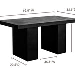 Aurelius Outdoor Dining Table - Black 20 - FURNITURE - outdoor Moe's Furniture