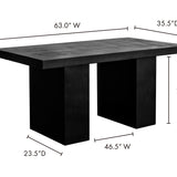 Aurelius Outdoor Dining Table - Black 20 - FURNITURE - outdoor Moe's Furniture