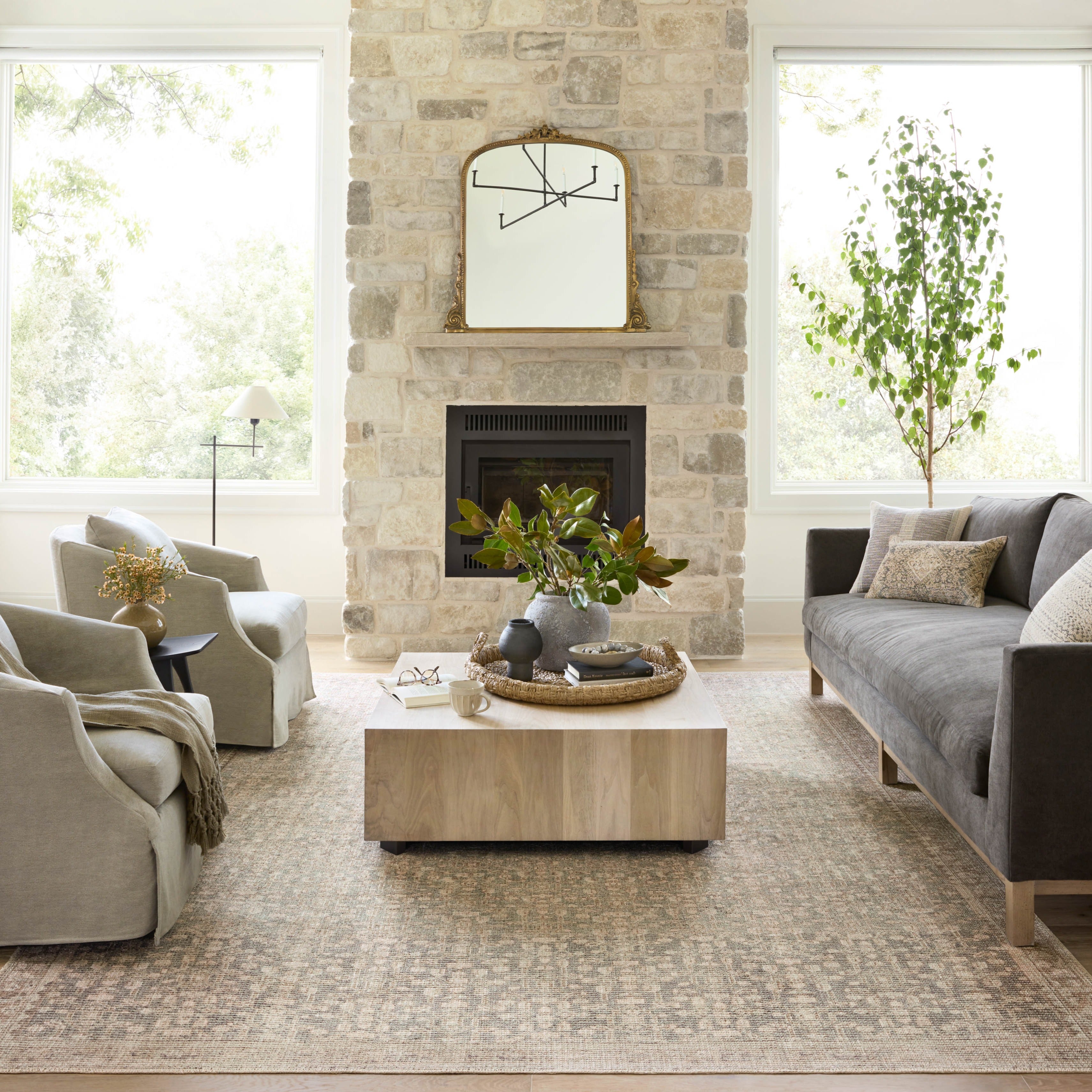 Angela Rose x Loloi Aubrey Sage/ Bark Rug 0-RUGS Loloi
