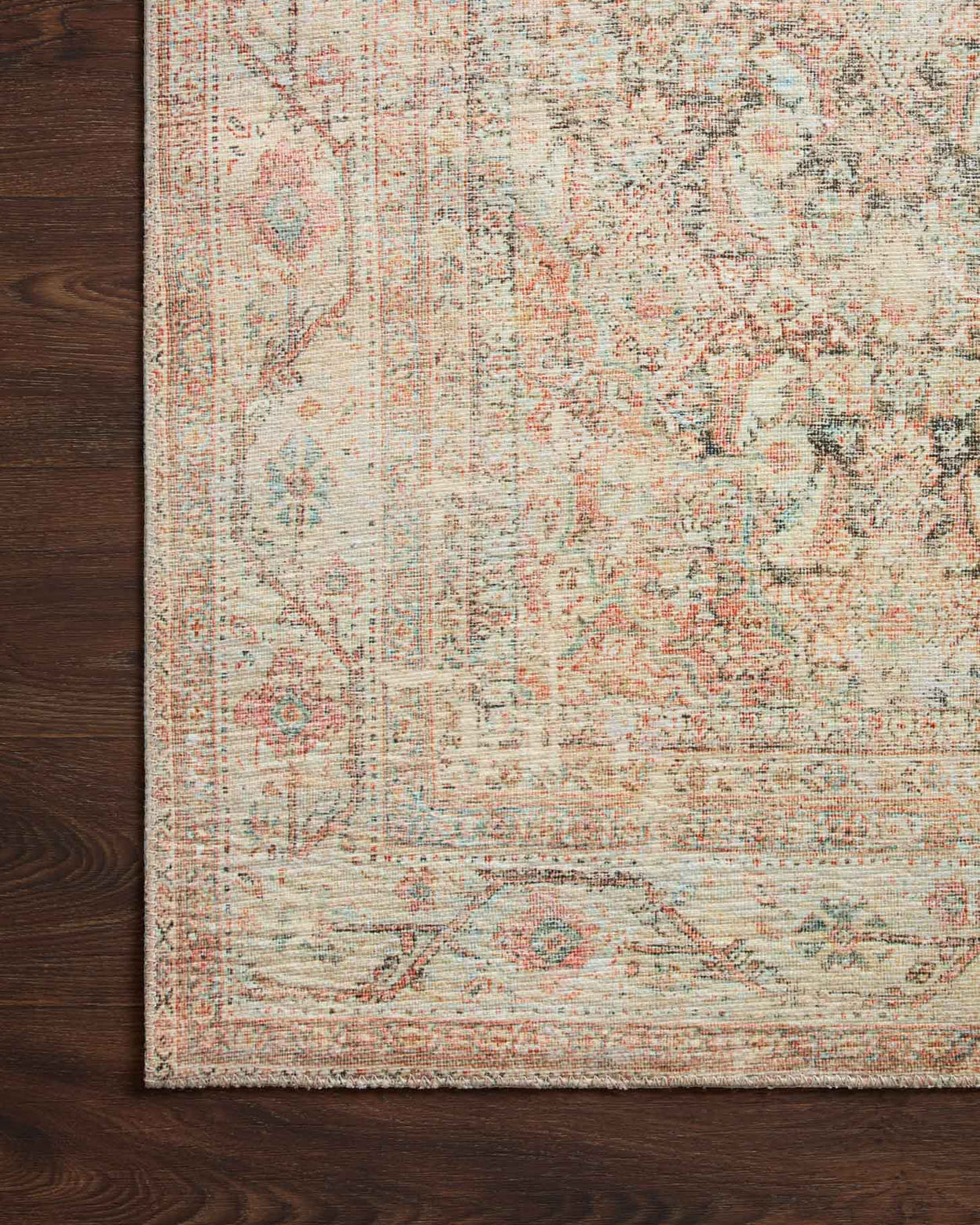 Loloi Adrian Natural / Apricot Rug 1-RUGS-patterned Loloi