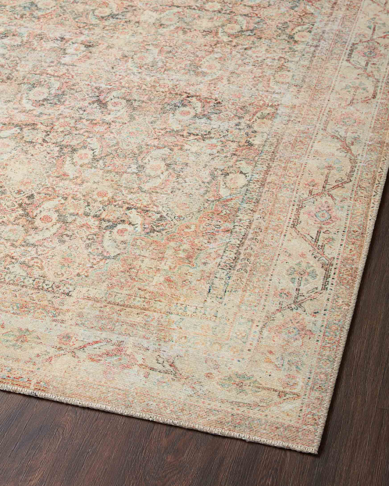 Loloi Adrian Natural / Apricot Rug 1-RUGS-patterned Loloi