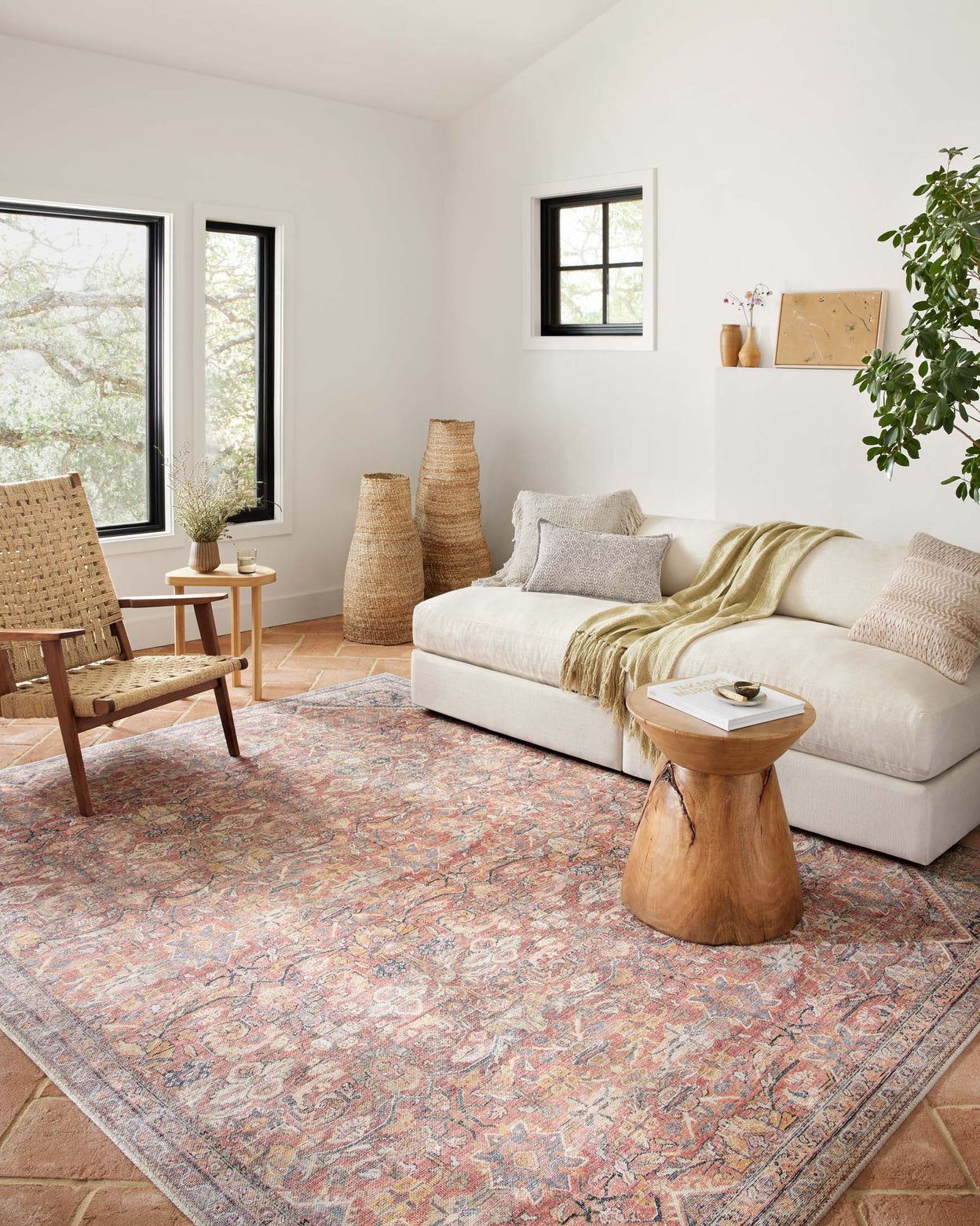 Loloi Adrian Rust / Denim Rug - Rug & Weave