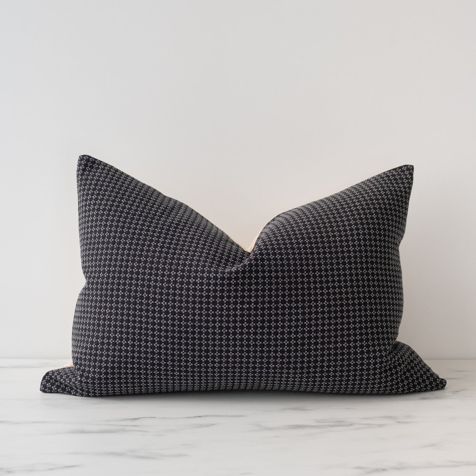 Frankie Woven Pillow Cover 1 - PILLOWS - Thai - neutral Rug & Weave Pillows 16" x 24"