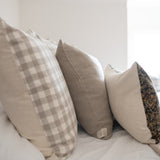 Aja Long Lumbar Pillow Cover 1 - PILLOWS - block print - neutral Rug & Weave Pillows