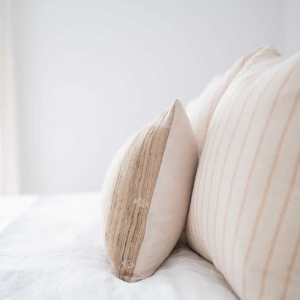 Sandy Tussar Pillow Cover 1 - PILLOWS - Tussar - neutral Rug & Weave Pillows
