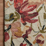 Loloi Belladonna Ivory / Raspberry Rug 0-RUGS-wool rugs Loloi