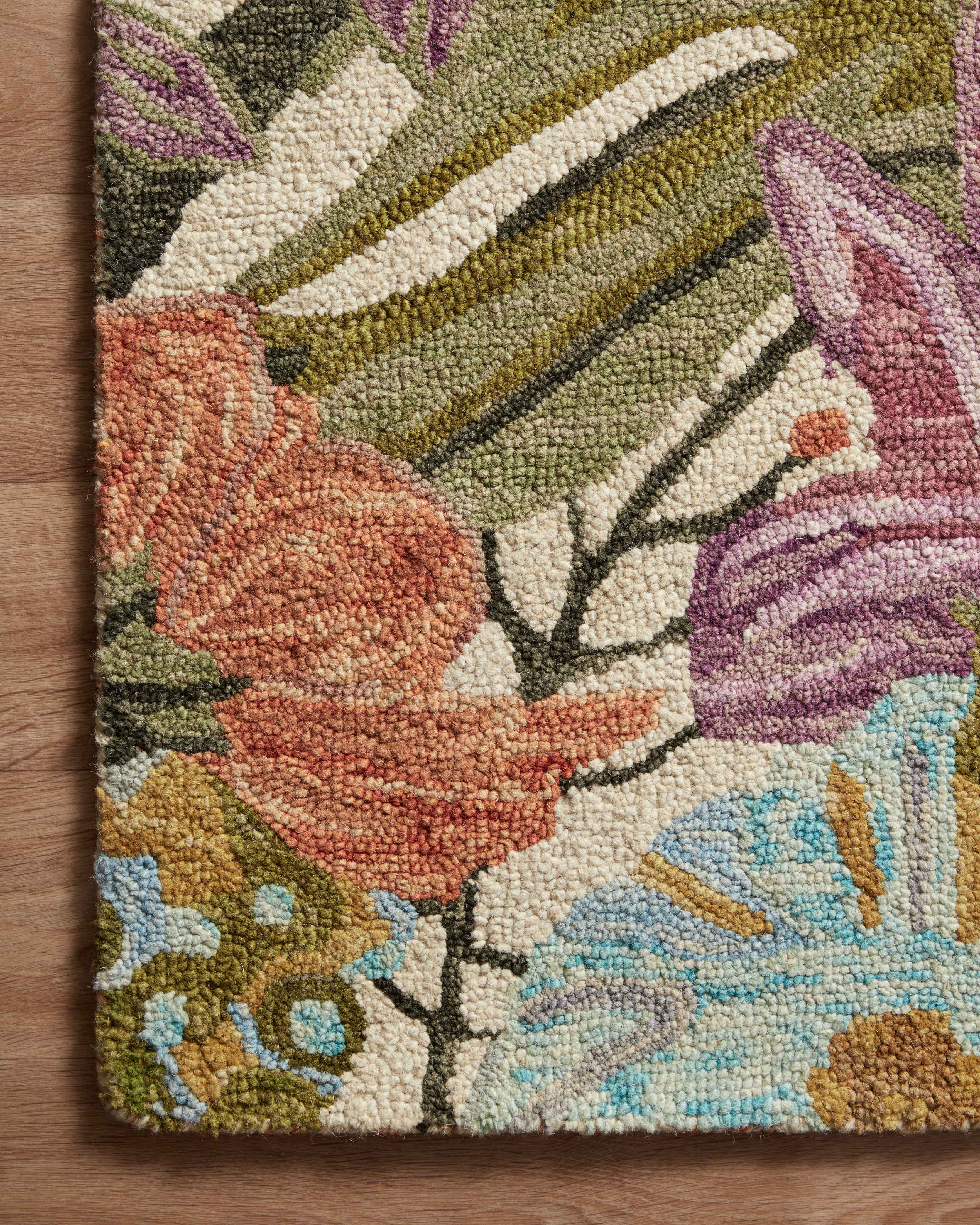 Loloi Belladonna Ivory / Multi Rug 0-RUGS-wool rugs Loloi