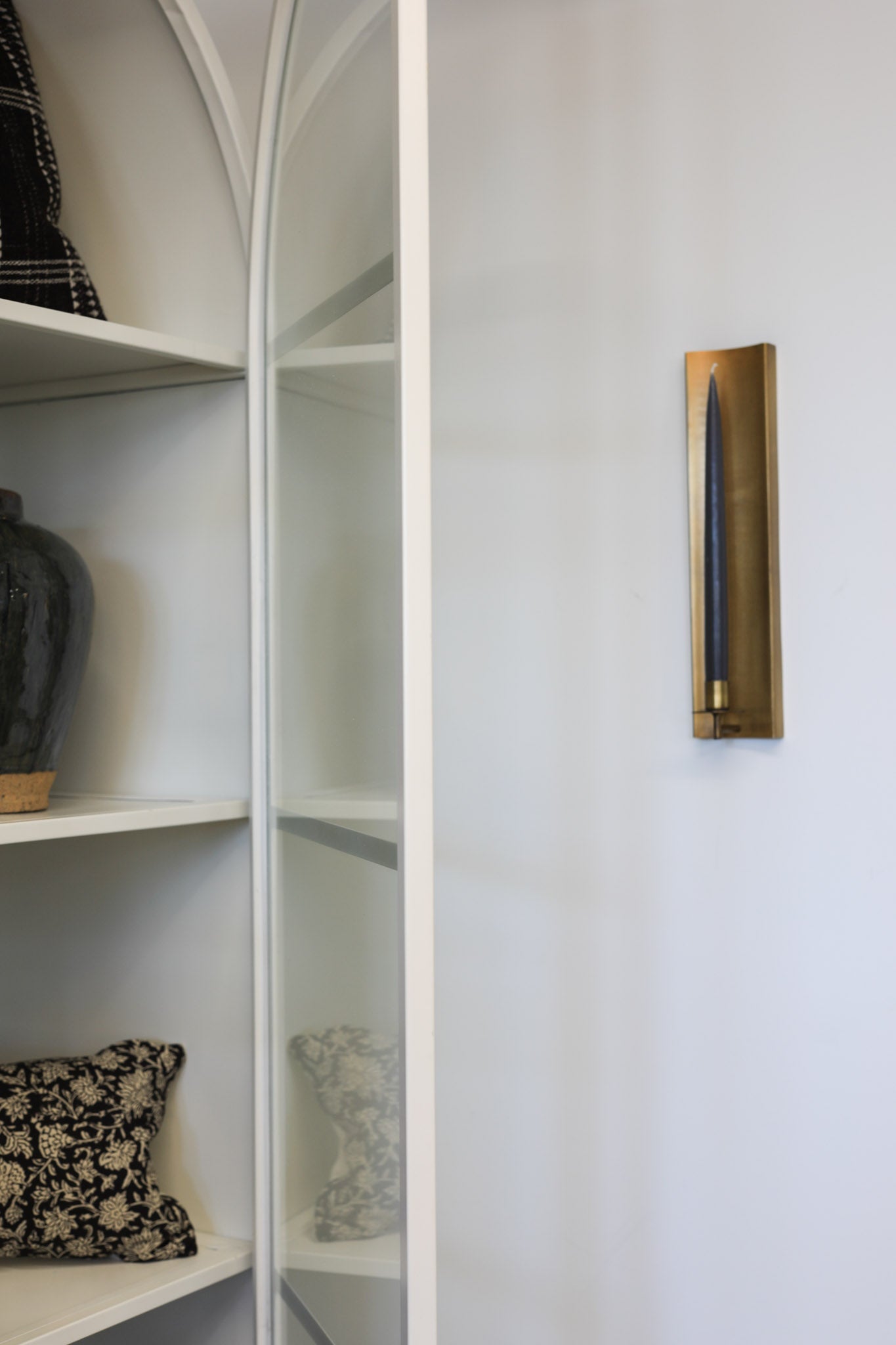 Brass Channel Wall Sconce Candle Holder candle holder Sir/Madam (Aesthetic Movement)