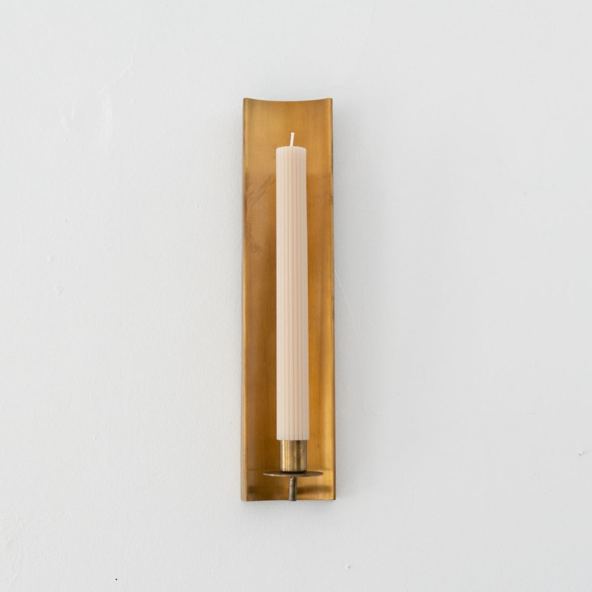 Brass Channel Wall Sconce Candle Holder candle holder Sir/Madam (Aesthetic Movement)