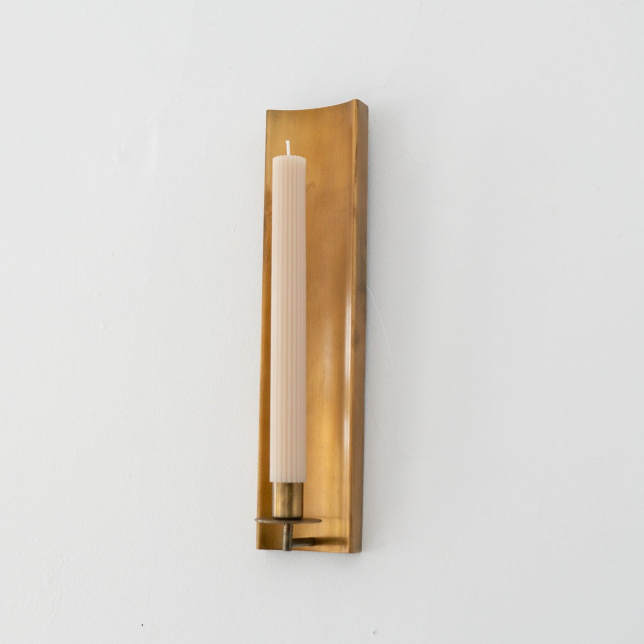 Brass Channel Wall Sconce Candle Holder candle holder Sir/Madam (Aesthetic Movement)