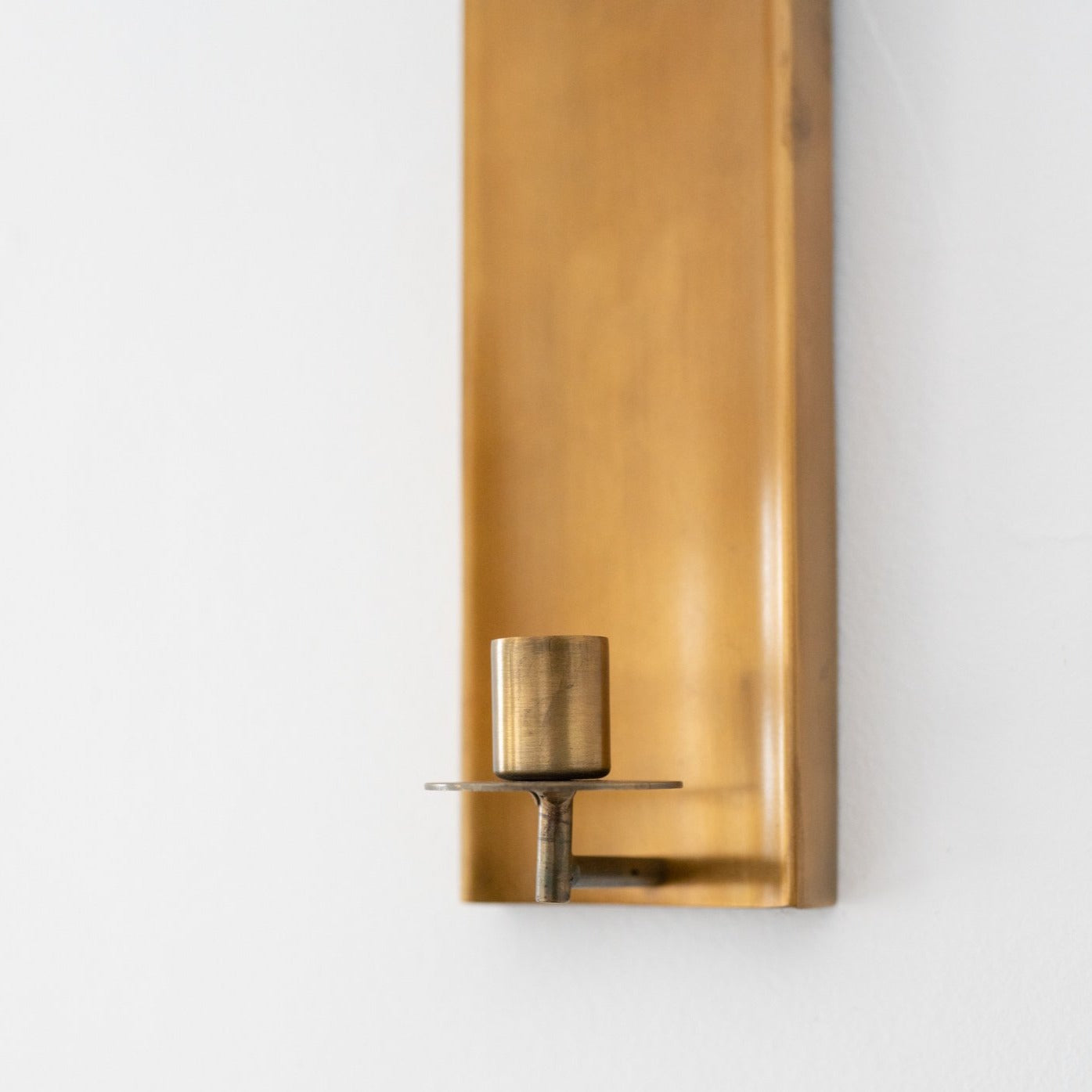 Brass Channel Wall Sconce Candle Holder candle holder Sir/Madam (Aesthetic Movement)