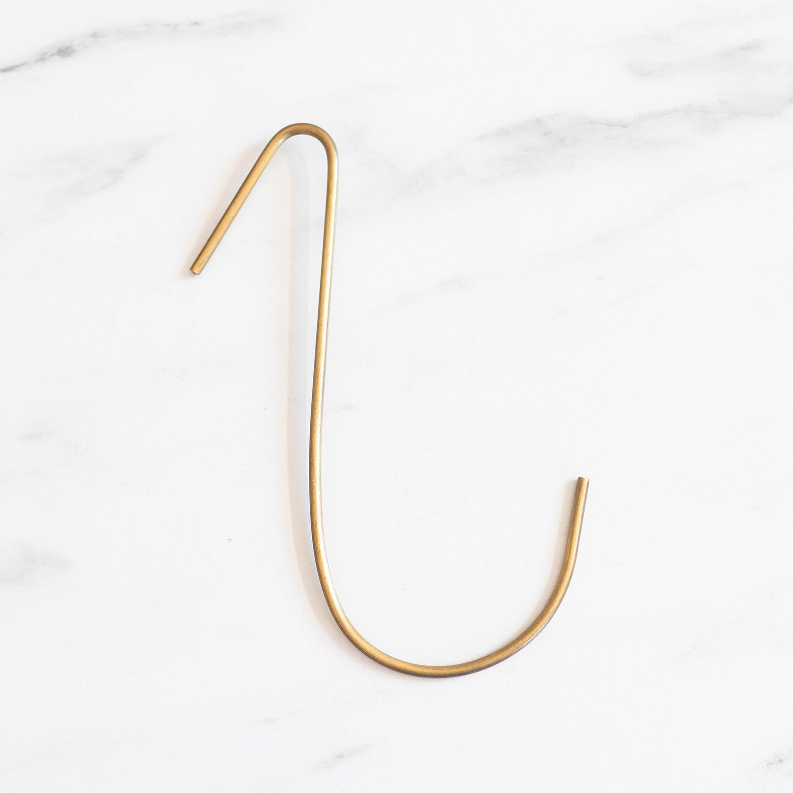 Handmade Brass J Hook wall hook Fog Linen Work Large