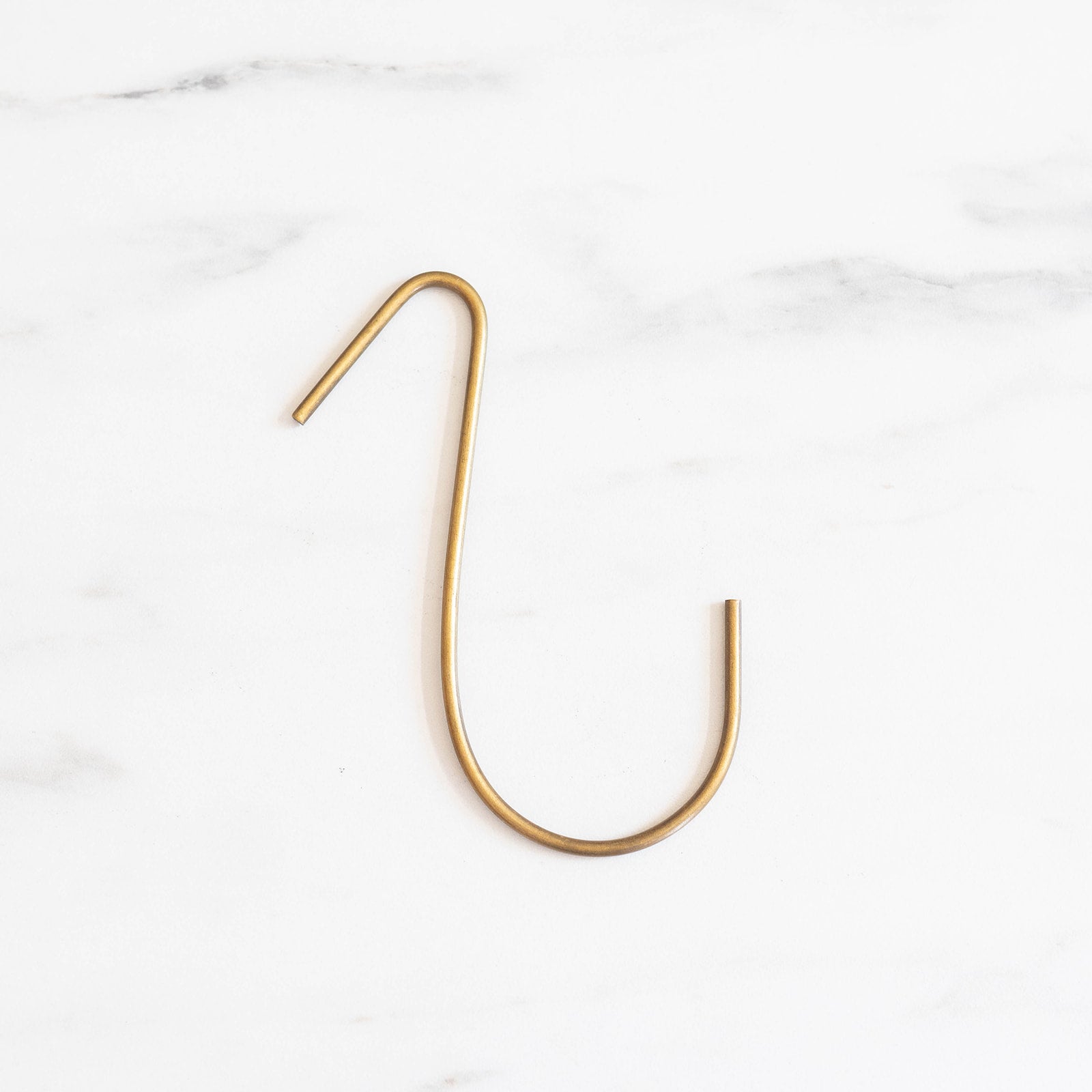 Handmade Brass J Hook wall hook Fog Linen Work Medium