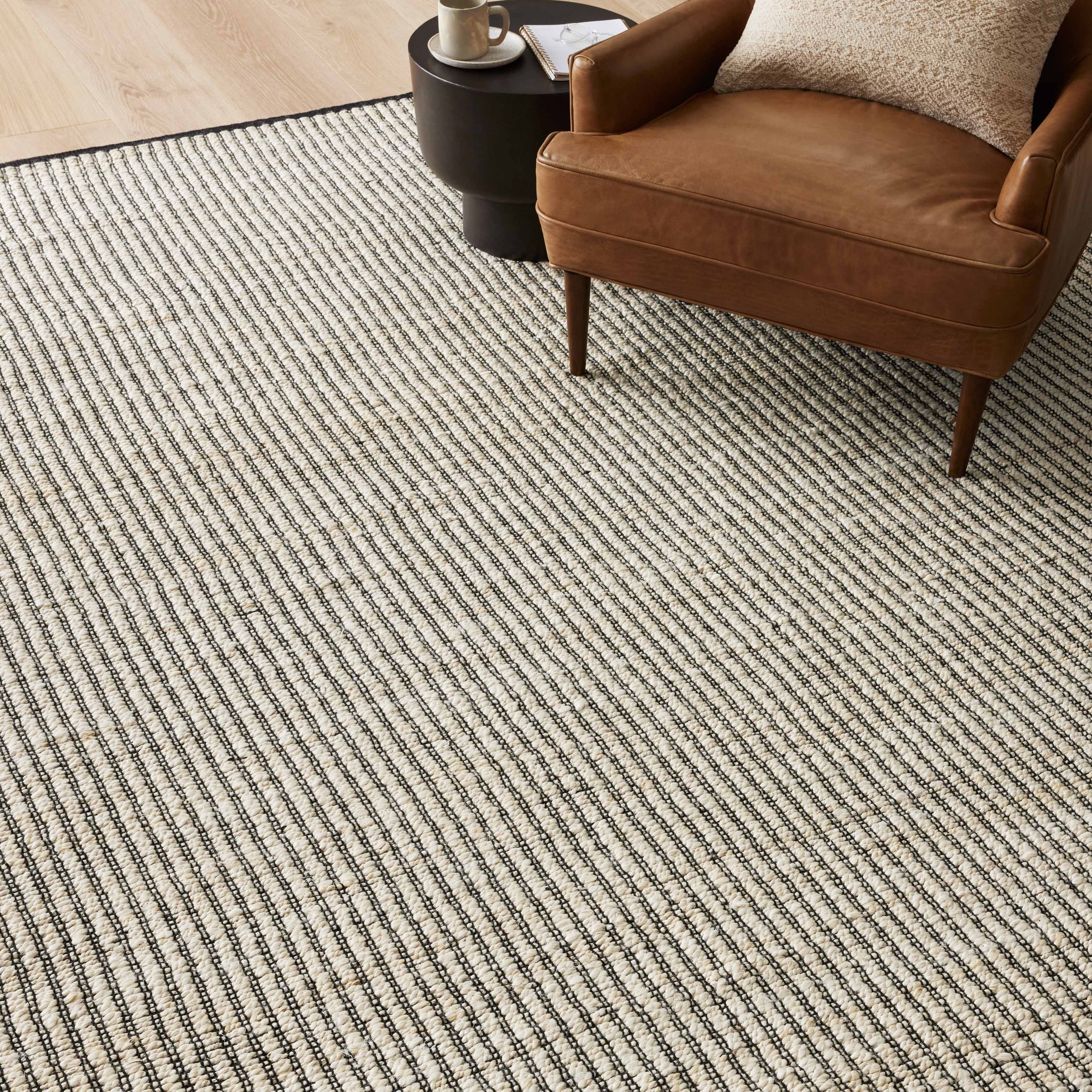 Angela Rose x Loloi Colton Ivory/ Black Rug 0-RUGS Loloi