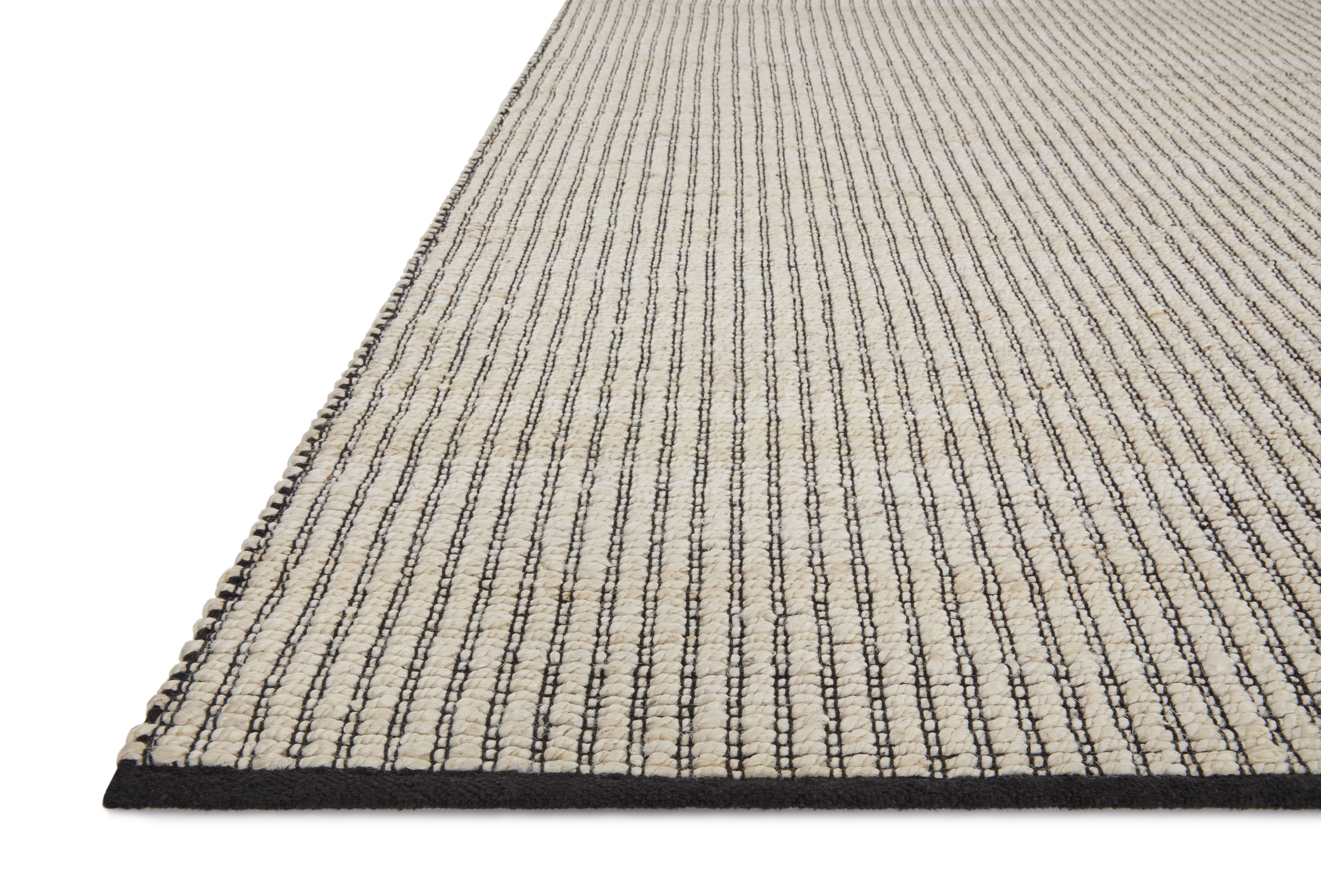 Angela Rose x Loloi Colton Ivory/ Black Rug 0-RUGS Loloi