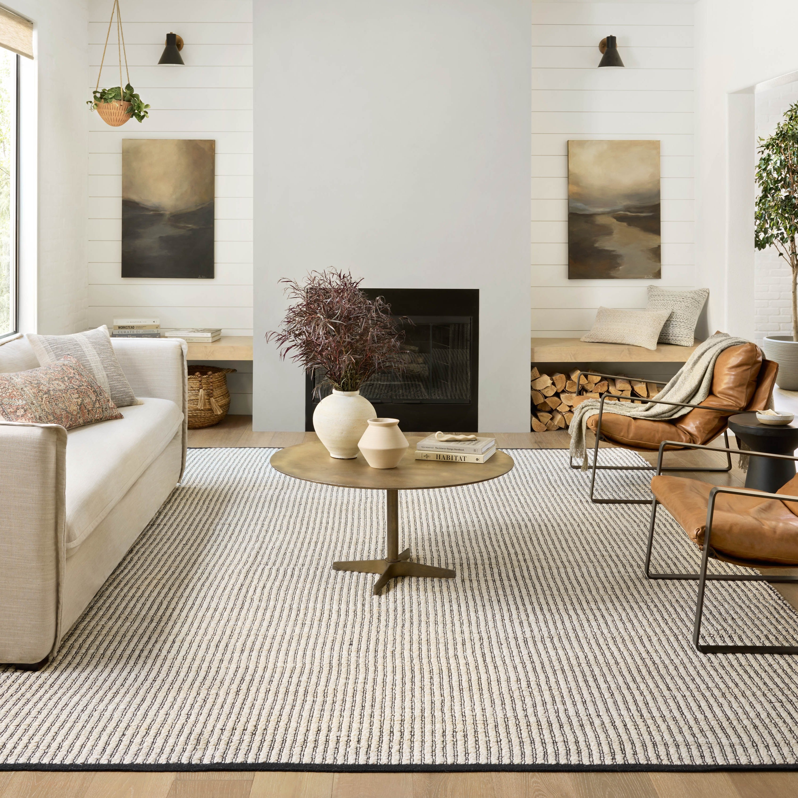 Angela Rose x Loloi Colton Ivory/ Black Rug 0-RUGS Loloi