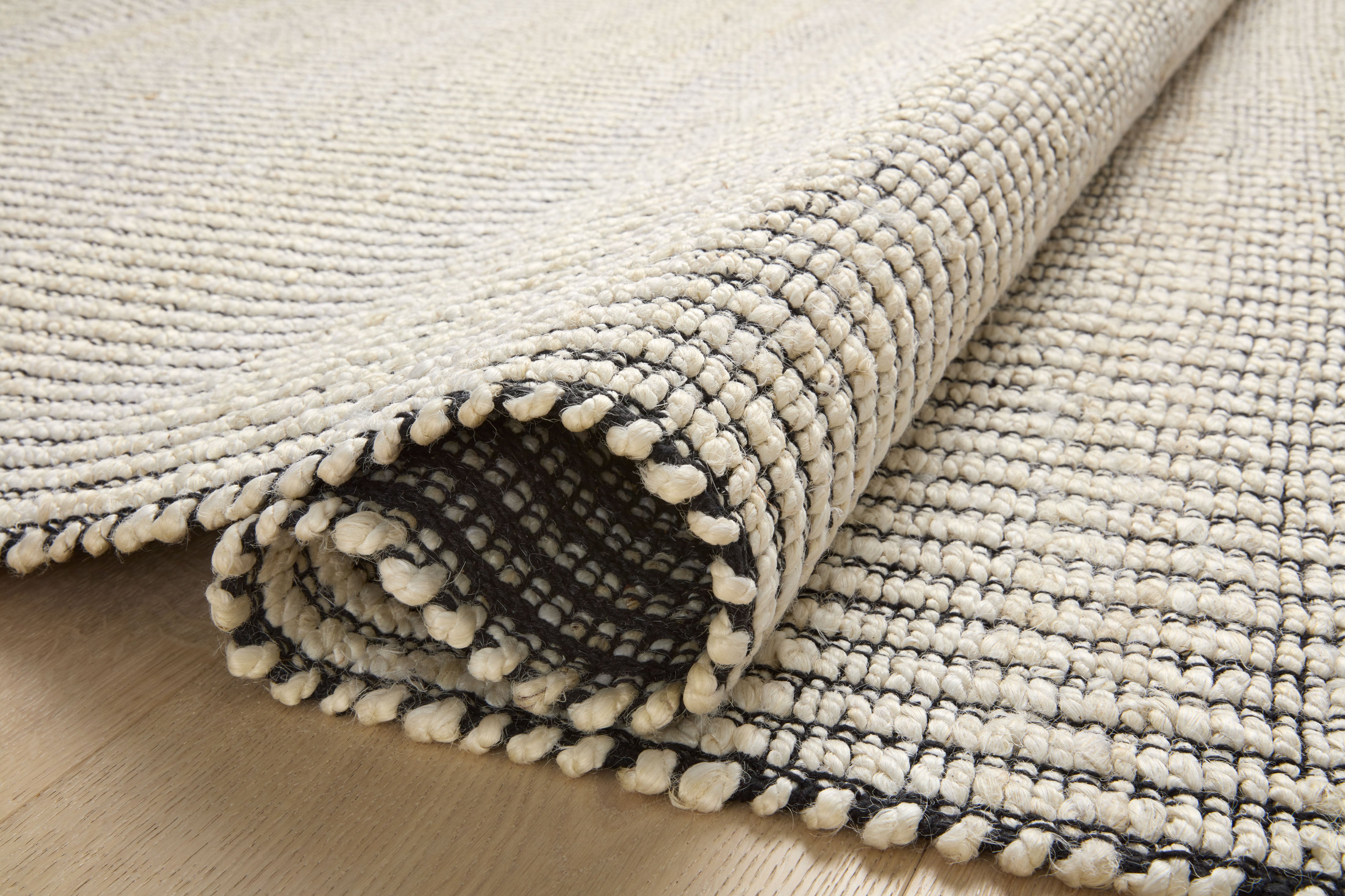 Angela Rose x Loloi Colton Ivory/ Black Rug 0-RUGS Loloi