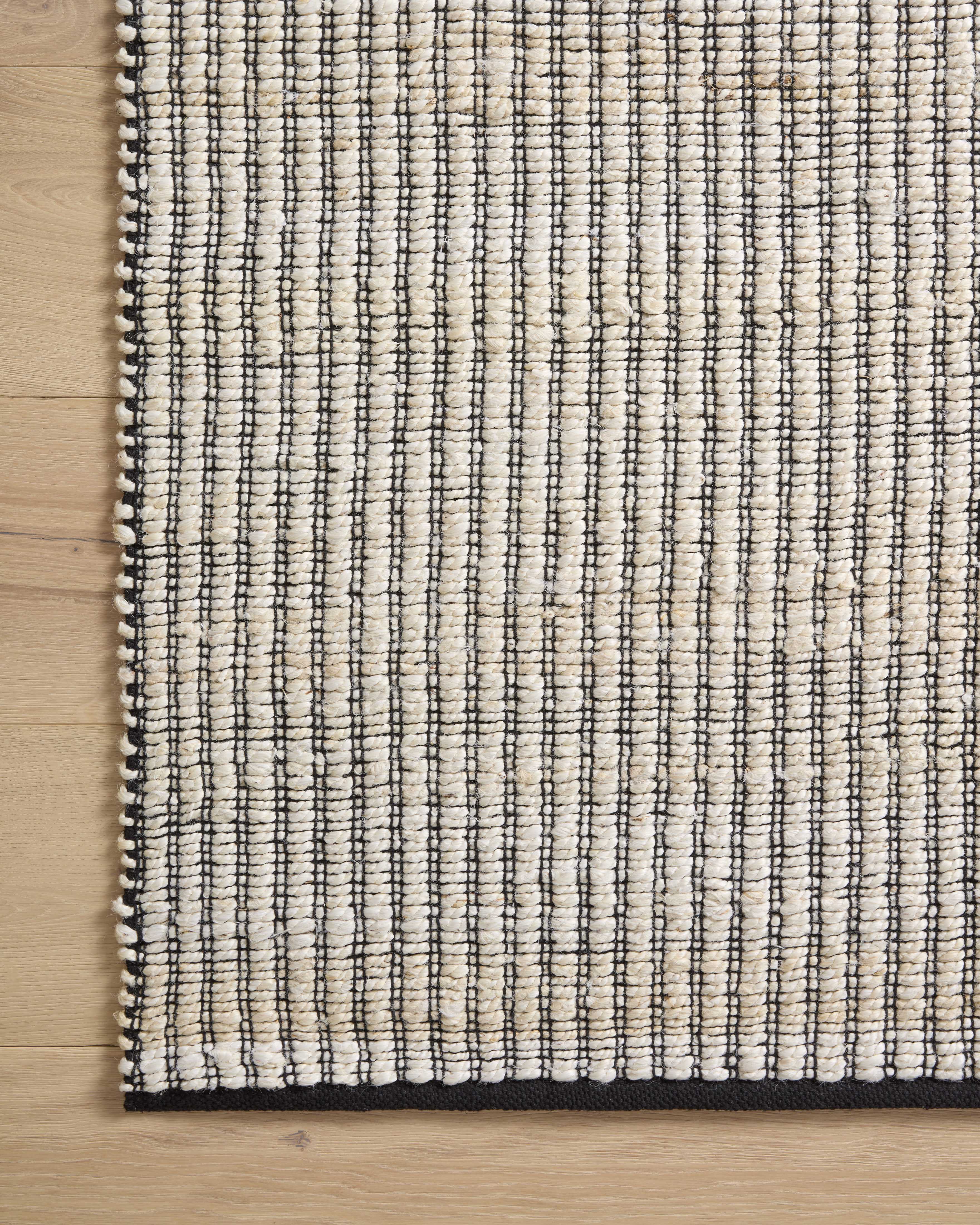 Angela Rose x Loloi Colton Ivory/ Black Rug 0-RUGS Loloi