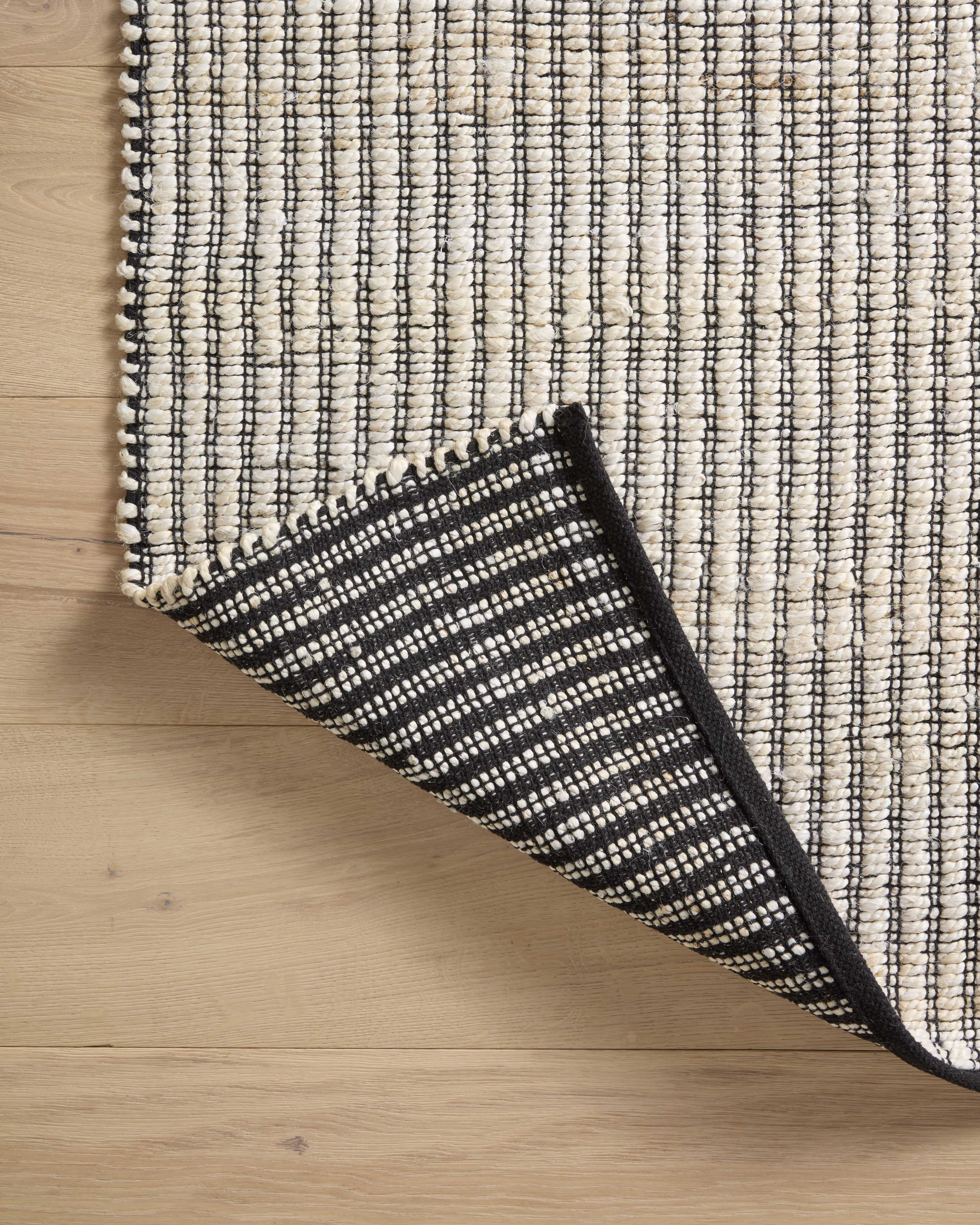 Angela Rose x Loloi Colton Ivory/ Black Rug 0-RUGS Loloi