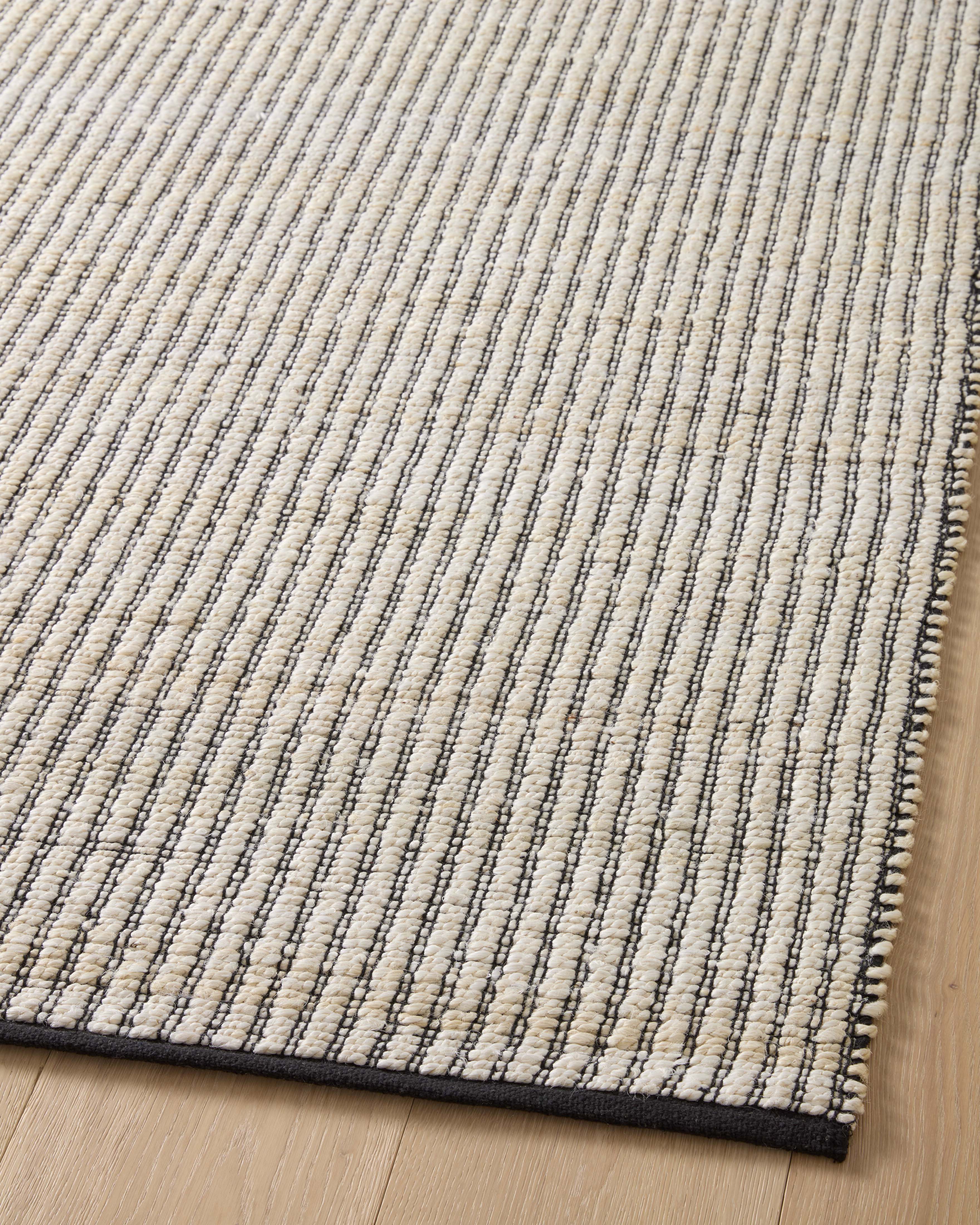 Angela Rose x Loloi Colton Ivory/ Black Rug 0-RUGS Loloi