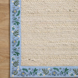 Rifle Paper Co. x Loloi Costa Ivory / Periwinkle Rug 1-RUGS-patterned Loloi